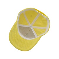 Gorra de Béisbol de Pana de Dos Tonos, Estilo Vintage, Personalizada con Bordado Deportivo Ajustable de Primera Calidad, Estilo de 5 Paneles
