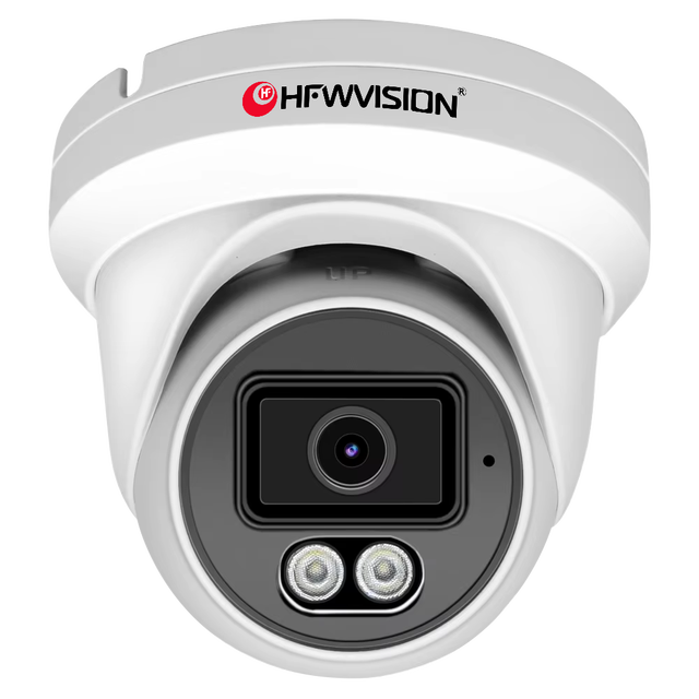 Compatible Hik HFWS 4MP PoE IP Security Camera Plug&Play Outdoor Full Color Night Vision with Audio Turret Dome Security Camera
