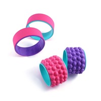 Nouvelle Arrivée Roue de Yoga Portable en Mousse EVA Premium, Rouleau de Massage Dorsal Multifonctionnel pour la Maison, la Gym et la Thérapie Physique
