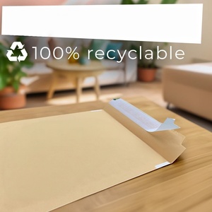 Sobres de Papel Kraft Resistentes al Agua y Compostables, Ecológicos, Resistentes a Desgarros, Bolsas de Embalaje para Envíos, Sobres Acolchados Impresos Personalizados - Product Image 4