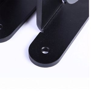 WEKIS Black Steel & Brass Sliding Barn Door <b>Top</b> Mounted Hanger Track Modern Design Bedroom Kitchen Living Room Outdoor - Product Image 2