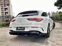 Kit de Carrocería Exterior Pharri para Benz CLA W118 2019+ Actualización CLA45 AMG Parrilla Delantera Parachoques Trasero de Ensamblaje Universal