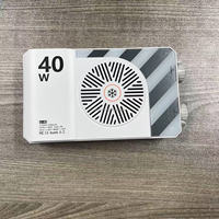 Lumière d'appoint LED portable U40 40W 2500~9000K réglable avec ventilateur de refroidissement, lumière bicolore ajustable pour studio, diffusion en direct et portrait