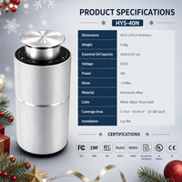 Produits tendance de Noël 2026, diffuseur d'huiles essentielles, style luxueux, diffuseur de parfum électrique automatique pour voiture, cadeau avec logo personnalisé