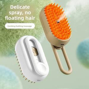 Peigne de massage électrique rechargeable USB pour animaux de compagnie, en silicone, avec système de pulvérisation pour le toilettage des chats et des chiens – Offre spéciale - Product Image 6