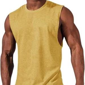 2024 Brand New Gyms Tank Top Undershirt Men's Vest Casual Clothing Singlets Men's Sleeveless Summer Custom Color Polyester Vest