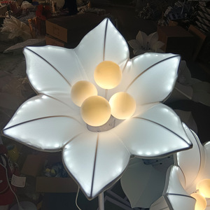 Nueva boda flores gigantes 3 Morning Glory Path filamento accesorios <span class=keywords><strong>de</strong></span> escenario <span class=keywords><strong>camino</strong></span> plomo pasarela iluminación Decoración - Product Image 5