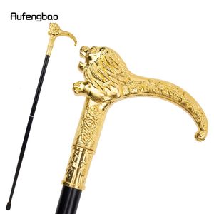 Canne de marche en métal Rufengbao Golden Lion avec embout en caoutchouc pour messieurs, élégante et stylée - Product Image 1