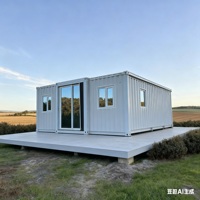 Maison en conteneur en acier industriel pour entrepôt/atelier, utilisation en exposition avec des unités d'échantillons personnalisées