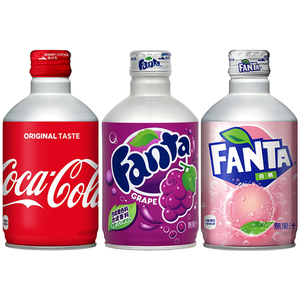 Bibita analcolica all'ingrosso Soda fruttata 300ml * 24 arancia fenda in scatola dal sapore di pesca giapponese - Product Image 1