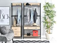 Porte-manteau moderne en métal et bois, porte-vêtements en fer, étagère de rangement pour chaussures avec cintres pour meubles de maison, pour couloir, salon