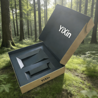 Boîtes en papier kraft personnalisées avec insert, carton d'expédition ondulé, boîte d'expédition pour cosmétiques, boîte postale, emballage en carton recyclable