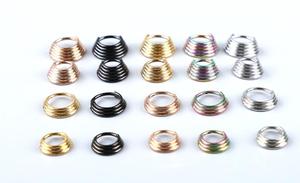Anillo Nasal de Acero Inoxidable 316L de Cinco Capas Sin Costuras para Perforaciones de Septum y Cartílago |   Joyería Corporal Color Oro Rosa Arcoíris - Product Image 6