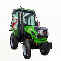 Traktor Mini Penggerak Empat Roda Harga Pabrik, Rotary Tiller Multifungsi, Bucket Kompak, Mesin Diesel, Gearbox, 50 HP