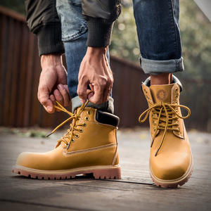 مبيعات المصنع مباشرة أحذية السلامة للماء جلد البقر مصنع ورشة عمل العمل مكافحة ثقب المواد أحذية السلامة - Product Image 3