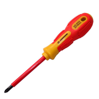 Tournevis isolé 500V pour ingénierie électrique, embouts Phillips PH0 PH1 PH2, tailles de fentes 3mm 5mm 6mm, longueurs 3 4 6 pouces