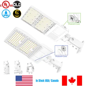 100W 150W 200W 240W 300W400W内蔵フォトセルセンサー屋外都市駐車場洪水ガーデン壁照明LED街路灯