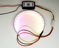 APP WRGB 360 Degrés LED Demon Eyes Étanche LED Angle Devil Eyes pour Lentille de Projecteur Xénon HID