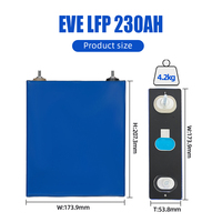 Baterai Lithium Lifepo4 3.2v 12v 24v 32v 230ah 200ah Baru Kelas A Gudang EU Dengan Kode QR Utuh