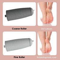 Removedor de callos eléctrico portátil de doble cara, lima para pies con mango largo, herramientas de pedicura mate, raspador de pies, removedor de piel muerta