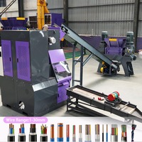Déchiqueteuse de câbles mixtes de type sec, granulateur de fils de cuivre pour usine de recyclage des déchets
