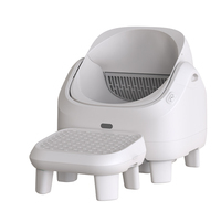 OEM Bac à litière intelligent 75L à ouverture supérieure, autonettoyant, avec application Tuya, élimination des odeurs, robot de ramassage automatique et stérilisation UVC