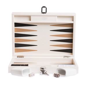 <span class=keywords><strong>Jeu</strong></span> de société de Backgammon pliable en cuir PU de luxe de 15 pouces fabriqué à la main de qualité supérieure avec logo personnalisé - Product Image 1