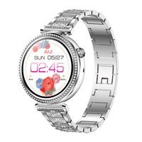 TKYUAN Rundes Display Business Modische Fitness Damen Smartwatch Kopfhörer 2-in-1 Smartwatch mit TWS-Ohrhörern