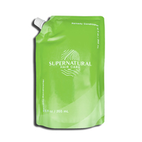 Pochette de recharge en Mylar avec bouchon à vis et bec verseur, sachet plastique autoportant pour shampoing, crème, liquide de lavage, emballage cosmétique, sac PE à fermeture éclair