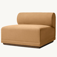 Canapé en tissu velours personnalisé Rhoohill pour salon, style américain, mobilier moderne pour salon, sièges modulaires sectionnels