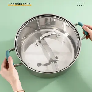 Juego de 2 protectores de silicona para asas de ollas, aislantes del calor, antideslizantes y resistentes al calor, accesorios de cocina - Product Image 3