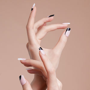 Huizi toptan özel tasarımcı tırnak sanat sarar mat Sticker çevre dostu çıkartmaları şeritler yarı kürlenmiş jel lehçe tırnak Sticker - Product Image 3