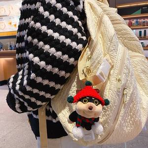 Portachiavi Luminoso a Forma di Ape in Peluche, Adorabile Ciondolo Imbottito, Anello Portachiavi alla Moda, Charm per Borsa, Decorazione per Chiavi Auto, Uso Quotidiano - Product Image 5