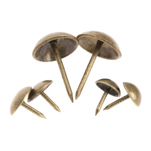 100pcs Antique Brass <strong>Upholstery</strong> Nail Jewelry Gift Wine Box Sofa Decorative Tacks Stud 7mm/9mm/13mm Pushpin Door Nail Sofa <strong>Screws</strong> - Product Image 1