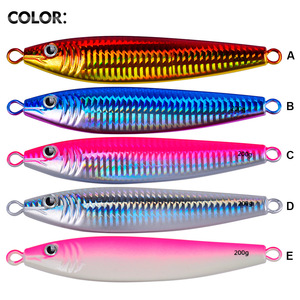 Señuelo <span class=keywords><strong>de</strong></span> pesca <span class=keywords><strong>de</strong></span> plomo para aguas profundas con ojo 3D, <span class=keywords><strong>de</strong></span> lanzamiento largo y hundimiento rápido para pesca a la deriva en <span class=keywords><strong>barco</strong></span>, <span class=keywords><strong>cebo</strong></span> para caballa sin anzuelos - Product Image 3