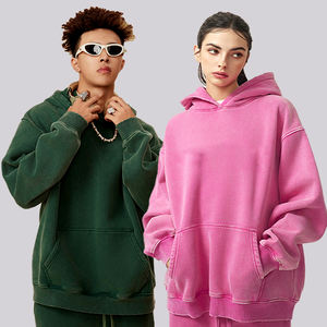 Personnalisation en gros <span class=keywords><strong>de</strong></span> haute qualité 350 grammes <span class=keywords><strong>de</strong></span> coton lourd Super Large pull <span class=keywords><strong>de</strong></span> sport décontracté ample sweat à capuche blanc vierge pour hommes - Product Image 1