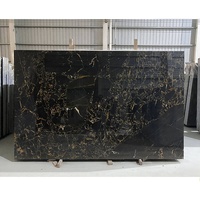 Dalles de marbre naturel noir et or, directement de l'usine, motif floral doré, pour la décoration intérieure des murs et sols, grandes dalles de marbre