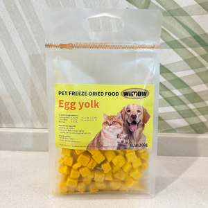 Yeni 200g yumurta sarısı tavuk Pet foo% % organik köpek davranır Hamster hiçbir eklenen dondurularak kurutulmuş kedi köpek aperatifler - Product Image 2