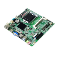 ELSKY 4K Mini ITX Motherboard Core I3 I5 I7 LGA 1150 1150 Prosesor Socket H81 Chipset dengan LVDS HD_MI VGA QM8000