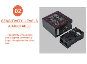 Nguyên lý pd232 220V đôi kênh quy nạp xe phát hiện vòng lặp cảm biến sinh trắc học kiểm soát truy cập cho xe đậu xe sân nhà để xe - Product Image 4