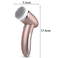 Top vente 4 en 1 imperméable à l'eau rotative brosse nettoyante pour le visage électrique soins de la peau sonique nettoyant pour le visage