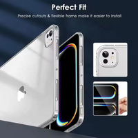 Coque arrière rigide en acrylique transparent pour iPad Pro 11 pouces (M4) 2024 (5e génération)