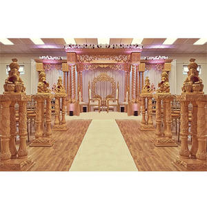 Exclusivo Mandap de Boda de Tres Pilares, Nuevo Mandap Hindú de Tres Postes, Magnífico Mandap de Boda de Tres Pilares de Fibra, CALIFORNIA - Product Image 1