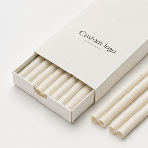 Compostable Bamboo Fiber Straight <b>Straws</b> Plant-Based Biodegradable Disposable <b>Drinking</b> Bamboo <b>Straw</b> <b>for</b> Hot & Cold Beverages - Product Image 4