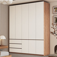 Armoire sectionnelle moderne de style français, modèle populaire, sans poignée, en bois massif, pour chambre à coucher, simple, en chêne de qualité FAS, à une seule porte