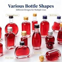 Minuman Beralkohol 30ml, Jus, Minuman Keras, Anggur, Wiski, Botol Sampel Mini Kecil dengan Tutup Sekrup