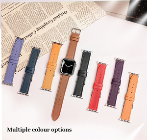 Correa de Reloj de Cuero Genuino Nappa para <span class=keywords><strong>Hombre</strong></span> y Mujer, Accesorios para Relojes al por Mayor para <span class=keywords><strong>Apple</strong></span> iWatch <span class=keywords><strong>Series</strong></span> <span class=keywords><strong>7</strong></span> 6 5 4 3 2 1 - Product Image 3