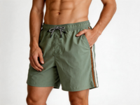 Shorts de sport de plage pour hommes personnalisés, tissu peigné, impression numérique, imperméables, séchage rapide, service OEM, haute qualité