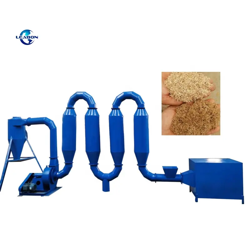Secador de poeira de madeira de 1 ° fluxo de ar, equipamento de secagem de cilindro rotativo