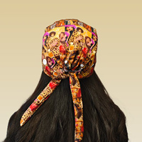 Bonnet chirurgical en coton à imprimé dessin animé avec liens en ruban et doublure en satin pour femme, idéal pour les infirmières et les professionnels de la santé – Grande Vente